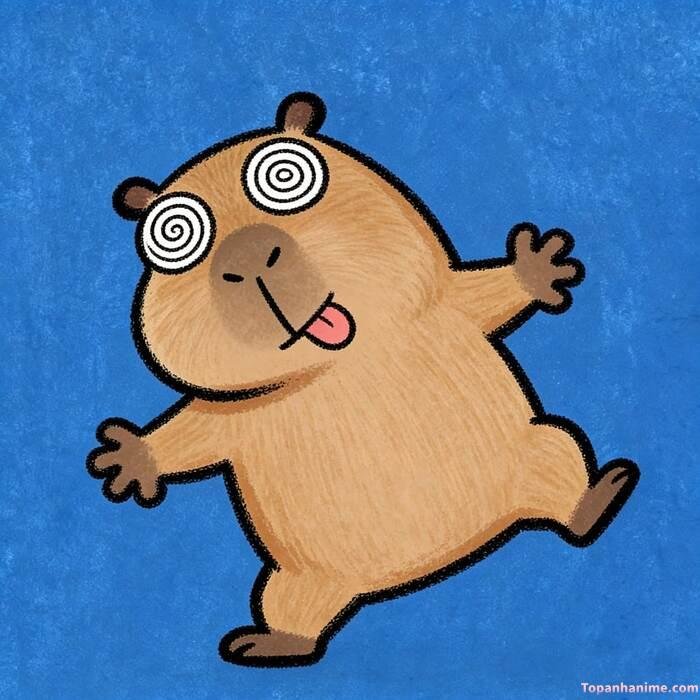 hình capybara chibi đẹp
