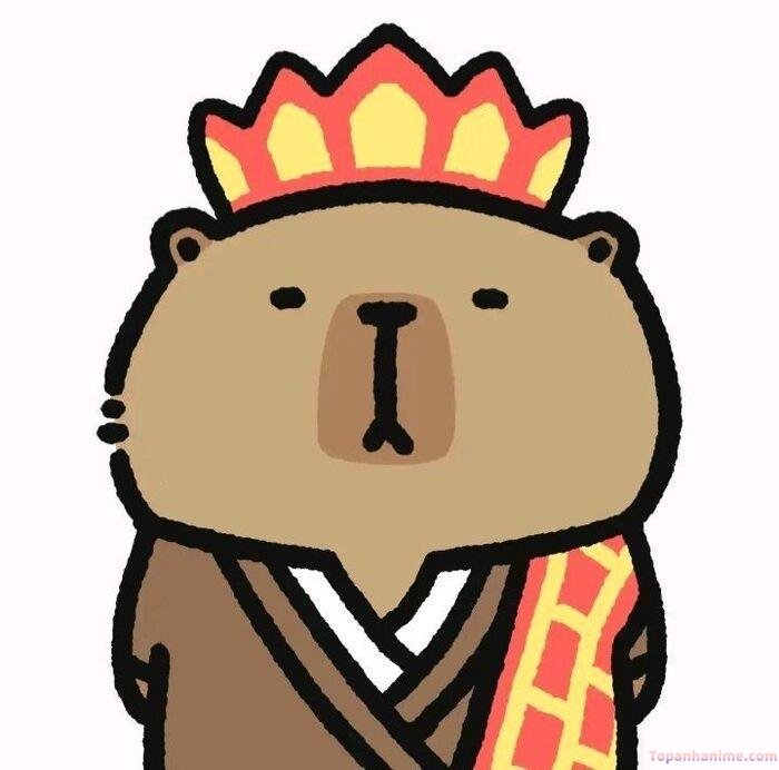 hình capybara chibi đường tăng