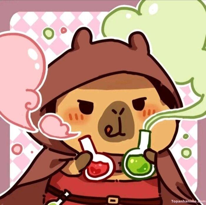 hình capybara chibi siêu đẹp