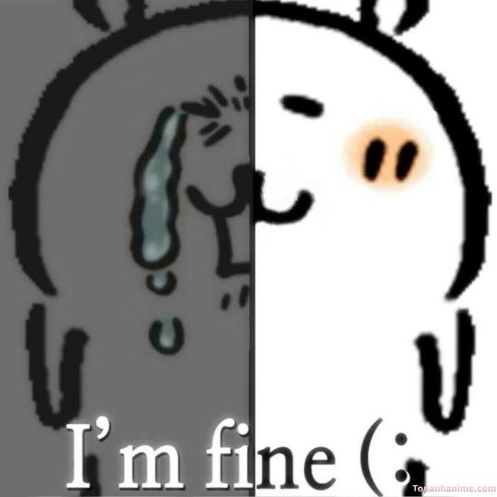 meme chán im fine