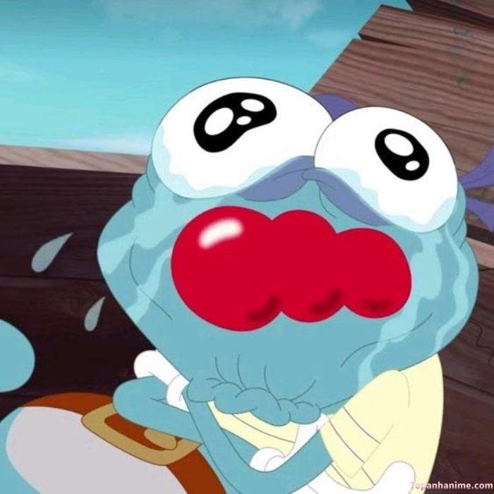 meme hoang mang cartoon
