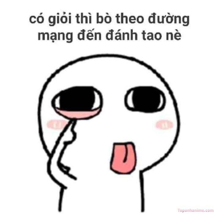 meme lêu lêu hình vẽ