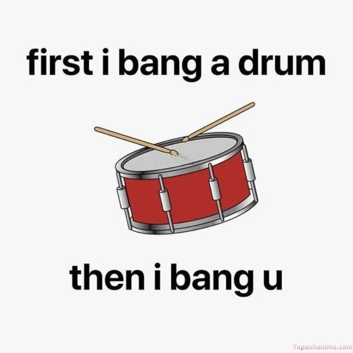 meme mlem trống
