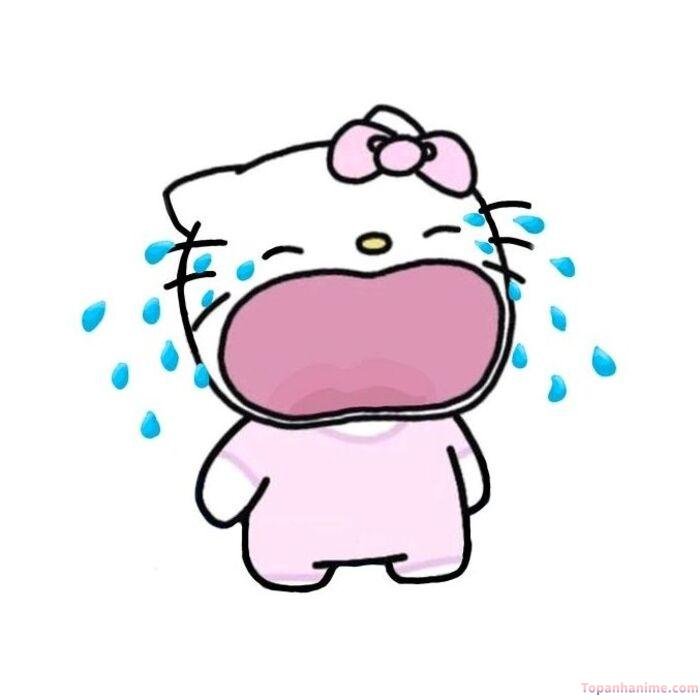 meme tổn thương mèo kitty