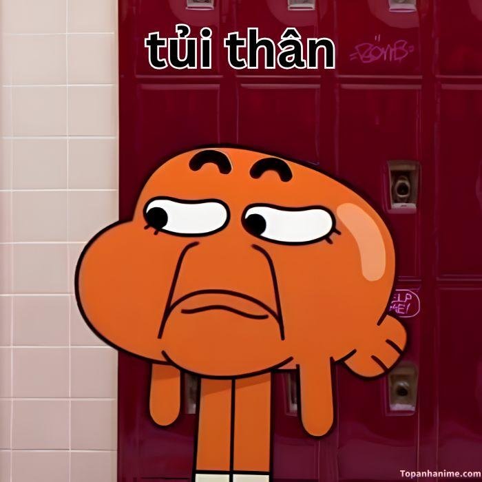 meme tủi thân cartoon