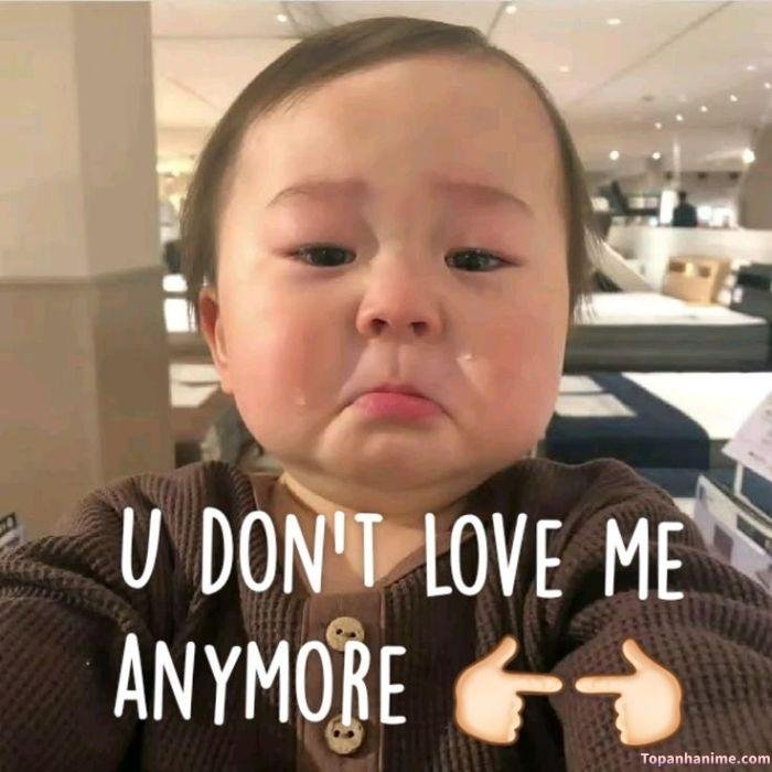 meme yêu thương cute em bé