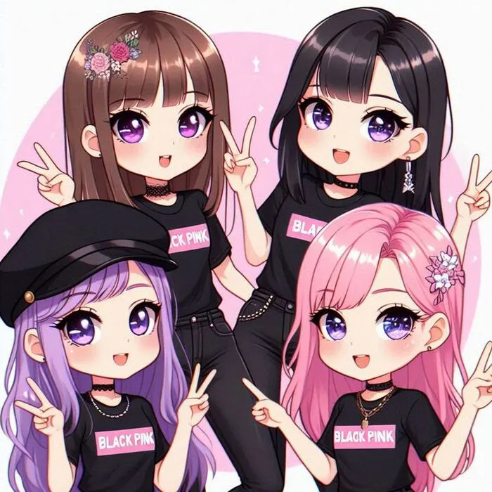 Ngắm nhìn 150+ mẫu blackpink chibi siêu dễ thương