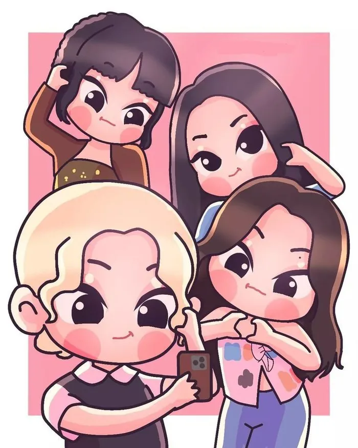 Ngắm nhìn 150+ mẫu blackpink chibi siêu dễ thương