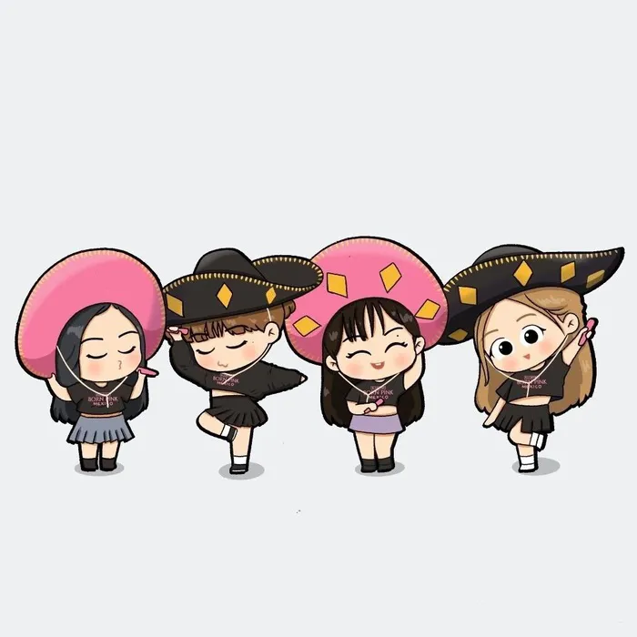 Ngắm nhìn 150+ mẫu blackpink chibi siêu dễ thương