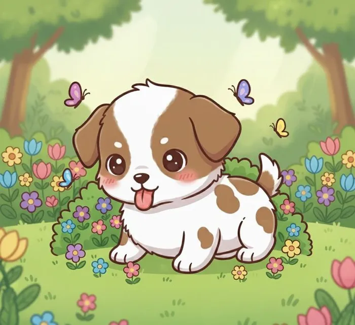 Tổng hợp 168+ mẫu chó chibi siêu dễ thương, cute lạc lối